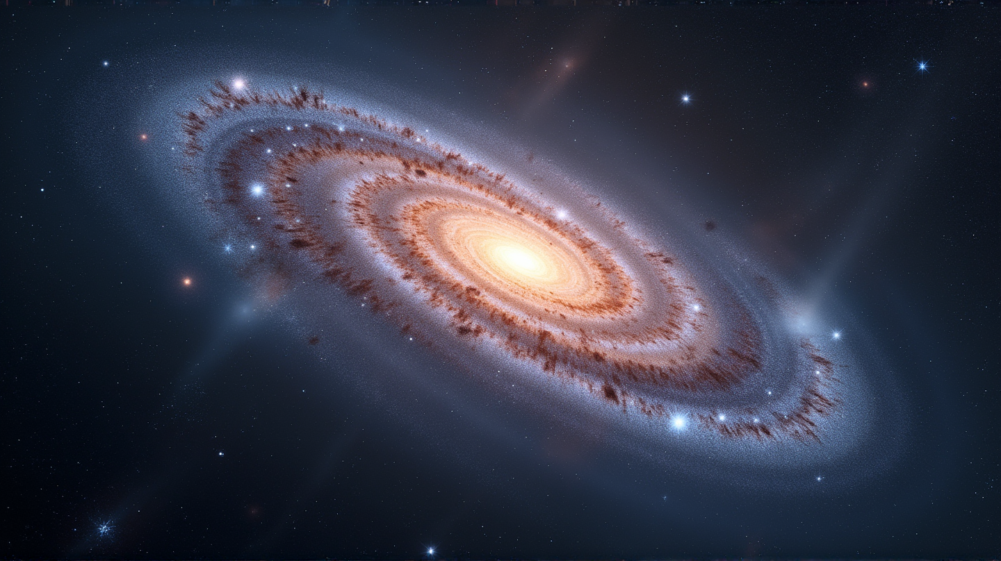 衝撃の画像: 星の中に傾く驚異 NGC 748!