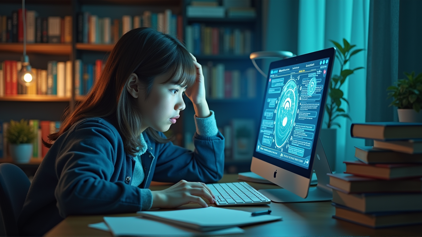 学生がAIに密かに伝える大きなストレス: 学校のバランスを取るための奮闘