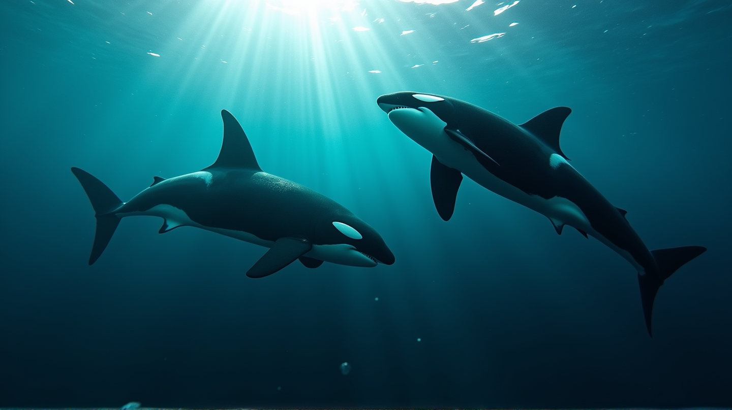 シャチの巧妙な戦術：若いホオジロザメを逆さにしてご馳走にする