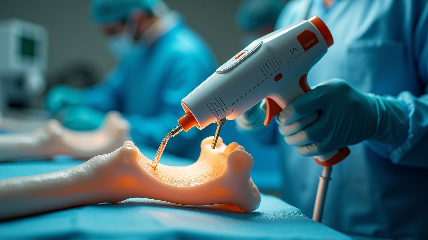 グルーガンがヒーラーに変身：革命的な骨修復技術が登場