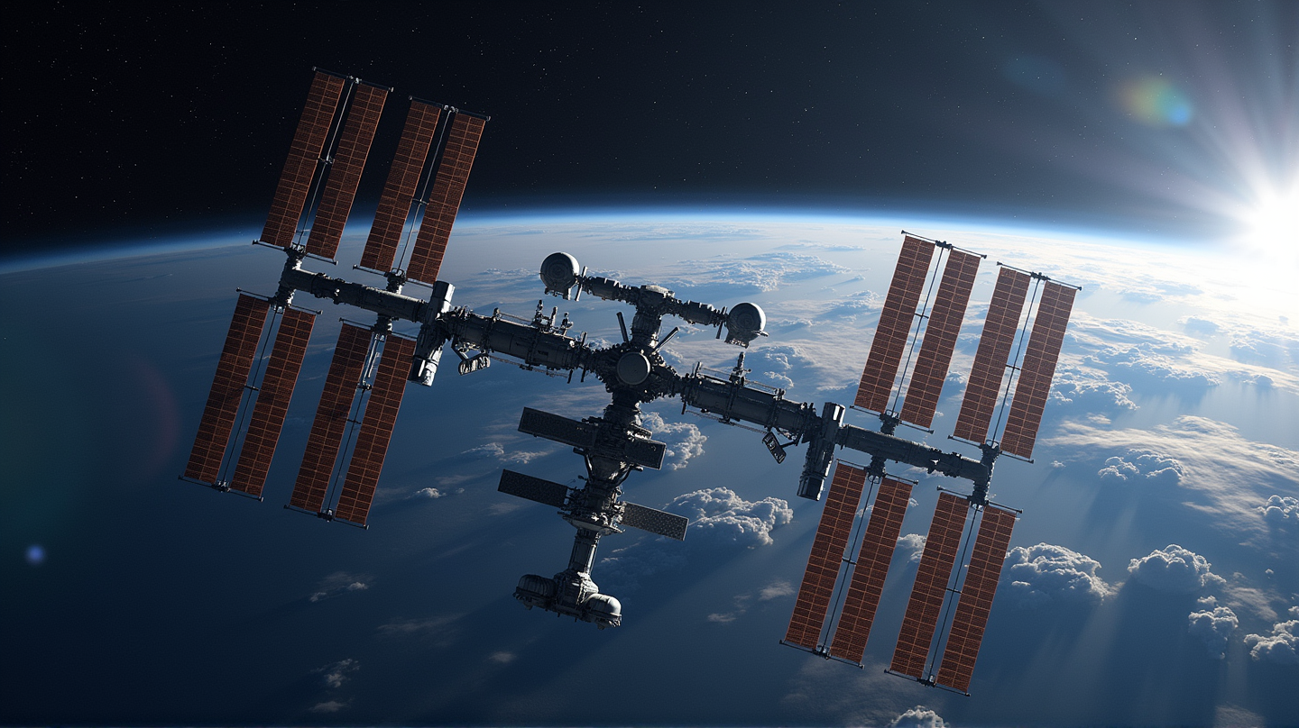 宇宙ステーションのマイルストーン：8機の宇宙船が接続され最大容量に達成