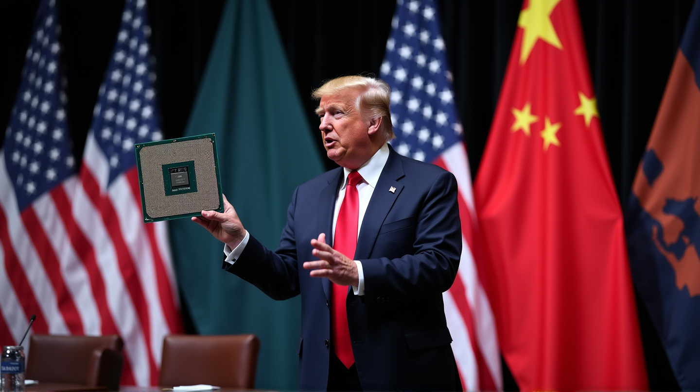 トランプ氏の戦略的プレイ: エヌビディアのAIチップを中国に許可