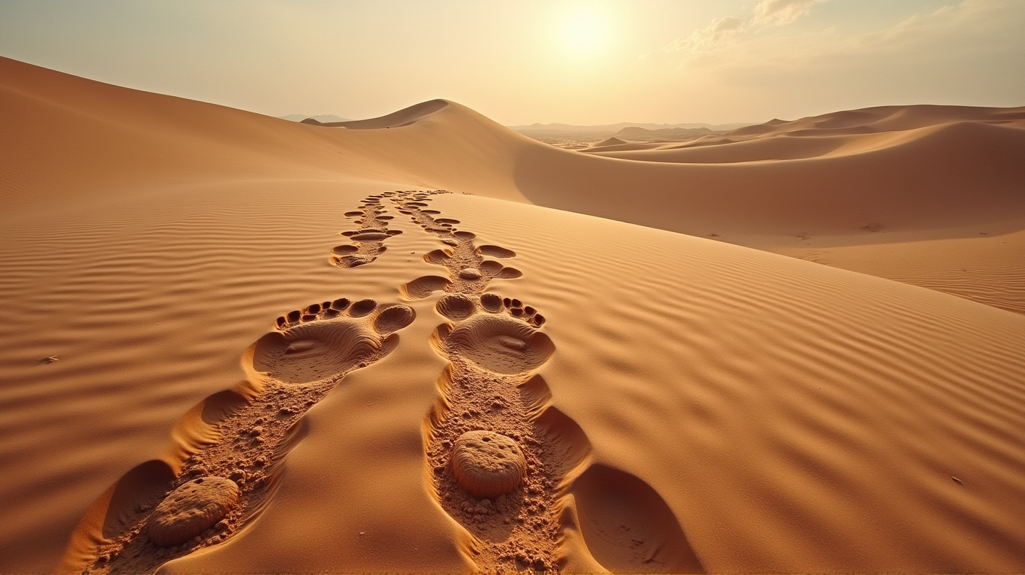 サウジアラビアで発見された古代の人類の足跡が歴史を書き換える