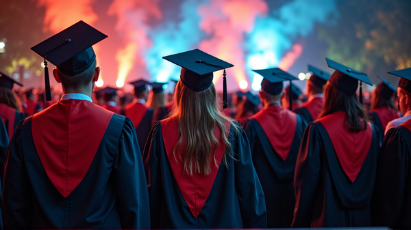 新時代の幕開け：ノースイースタン・ハリー大学2025年卒業式