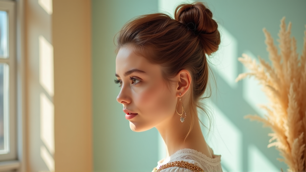 この夏のシックなノットアップ・ヘアを極める：ジェナ・フレデリックが伝授する簡単ステップ
