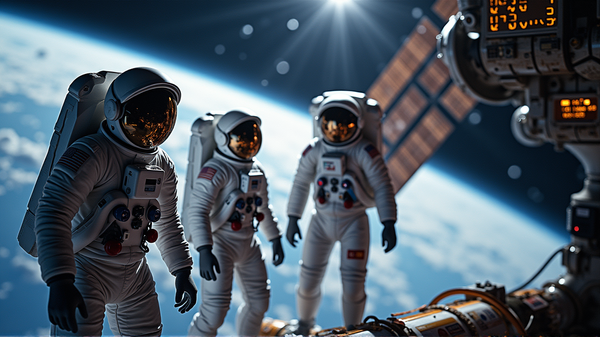米国、日本、ロシアの宇宙飛行士がISSに無事ドッキング