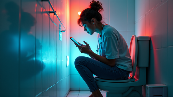 トイレでのスクロールの驚くべきリスク：スマートフォンが痔を引き起こす？