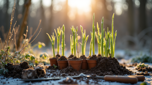 冬の庭を極める：12月の接ぎ木で植物を増やそう